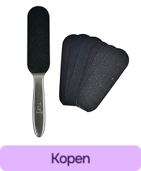 Podo TUFI profi PREMIUM metalen basis voor pedicure met vervangbare vijlen 80/180 grit